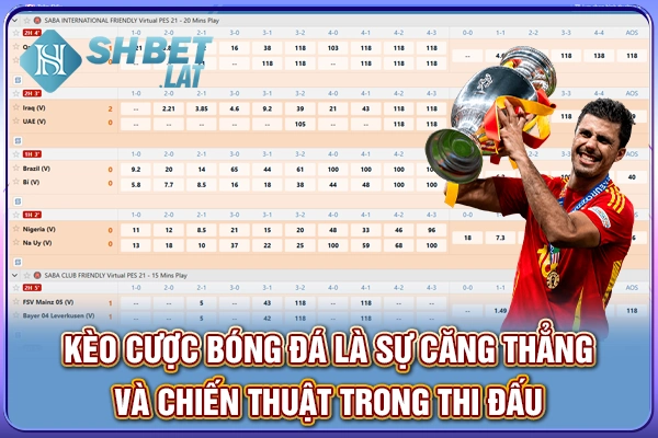 Kèo cược bóng đá là sự căng thẳng và chiến thuật trong thi đấu